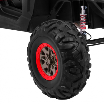 Buggy SuperStar dla dzieci Różowy + MP4 + Napęd 4x4 + Pilot + Bagażnik + LED + Blokada drzwi