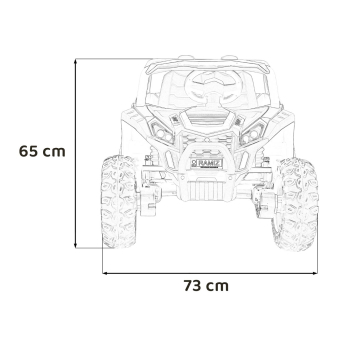 Buggy UTV 2000M Racing Auto na akumulator Czerwony + MP3 Dźwięki Światła + Pilot + Wolny Start