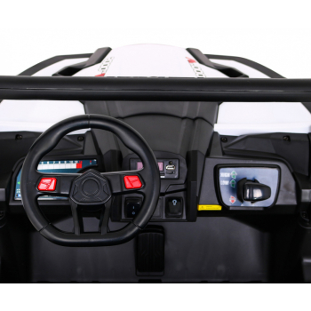 Buggy UTV-MX na akumulator dla dzieci Biały + Napęd 4x4 + Pilot + Audio LED + Schowek + EVA + Wolny Start