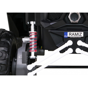 Buggy UTV-MX na akumulator dla dzieci Biały + Napęd 4x4 + Pilot + Audio LED + Schowek + EVA + Wolny Start