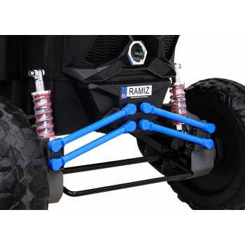 Buggy UTV-MX na akumulator dla dzieci Niebieski + Napęd 4x4 + Pilot + Audio LED + Schowek + EVA + Wolny Start