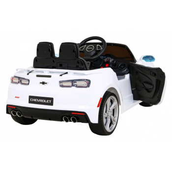 Chevrolet Camaro 2SS na akumulator Biały + Pilot + Koła EVA + Wolny Start + Dźwięki Światła