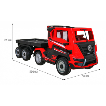 Ciężarówka Super Truck z Naczepą dla dzieci + Pilot + Wolny Start + Koła EVA + Audio Światła