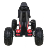 Duży Gokart Strong na pedały dla dzieci Czarny + Obciążenie 100 kg + Koła EVA + Hamulec ręczny + Sportowy fotel