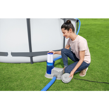 Filtrująca Pompa basenowa FlowClear BESTWAY 5678l/h + Wymienny filtr III