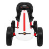 Gokart ABARTH na pedały dla dzieci Biały + Koła EVA + Hamulec ręczny + Wolny bieg