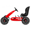 Gokart ABARTH na pedały dla dzieci Czerwony + Koła EVA + Hamulec ręczny + Wolny bieg