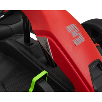 Gokart Fast 3 Drift na akumulator dla dzieci Czerwony + Funkcja driftu + Silniki 2x150W + Radio LED + Pasy