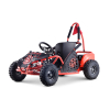 Gokart Fast Dragon na akumulator Czerwony 30km/h + Silnik 1000W + Koła pompowane + Regulacja siedzenia + Pasy