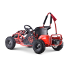 Gokart Fast Dragon na akumulator Czerwony 30km/h + Silnik 1000W + Koła pompowane + Regulacja siedzenia + Pasy