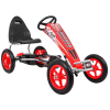 Gokart Full Ahead AIR na pedały dla dzieci 3+ Czerwony + Regulacja siedziska + Pompowane koła + Hamulec ręczny