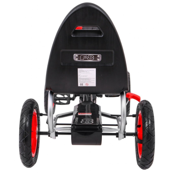 Gokart Full Ahead AIR na pedały dla dzieci 3+ Czerwony + Regulacja siedziska + Pompowane koła + Hamulec ręczny