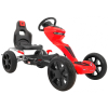Gokart Grand Ride na pedały dla dzieci 3+ Czerwony + Koła EVA + Regulacja fotela + Hamulec ręczny