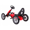 Gokart STAR na pedały dla dzieci 3+ Czerwony + Regulacja siedzenia + Pompowane koła