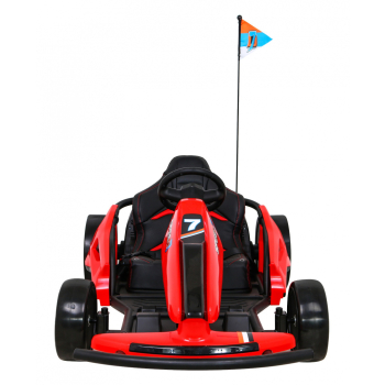 Gokart Speed 7 Drift King na akumulator dla dzieci Czerwony + Funkcja driftu + Sportowe siedzenie + 2 Prędkości + EVA
