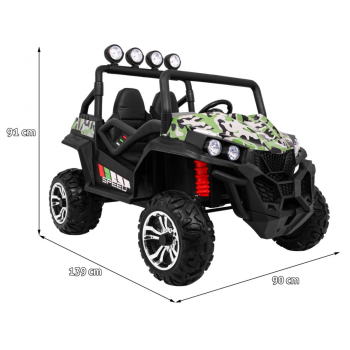 Grand Buggy Strong Lift dla dzieci Moro + Napęd 4x4 + Pilot + Bagażnik + Radio MP3 + LED