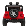 Jeep Wrangler Rubicon na akumulator dla dzieci Czerwony + Pilot + Radio MP3 LED + Koła EVA