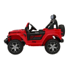 Jeep Wrangler Rubicon na akumulator dla dzieci Czerwony + Pilot + Radio MP3 LED + Koła EVA