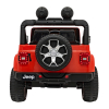 Jeep Wrangler Rubicon na akumulator dla dzieci Pomarańczowy + Pilot + Radio MP3 LED + Koła EVA