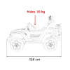 Jeep Wrangler Rubicon terenowy na akumulator dla dzieci Czarny + Pilot  + 4x4