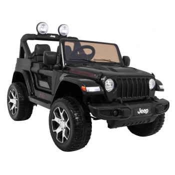 Jeep Wrangler Rubicon terenowy na akumulator dla dzieci Czarny + Pilot  + 4x4