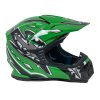 Kask Motocyklowy Enduro Zielony M