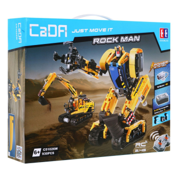 Klocki R/C 2w1 Robot Koparka EE