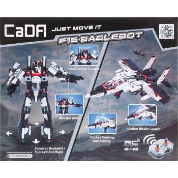 Klocki R/C 2w1 Robot Samolot EE