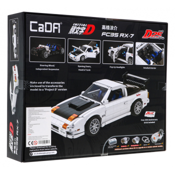 Klocki techniczne CaDA Initial D 1552 el. Autko FC35 RX-7 dla dzieci 8+