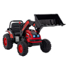 Koparka Traktor na akumulator dla dzieci Czerwony + Ruchome Ramię Łyżka + Pilot + Wolny Start + Radio FM + LED