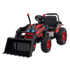 Koparka Traktor na akumulator dla dzieci Czerwony + Ruchome Ramię Łyżka + Pilot + Wolny Start + Radio FM + LED