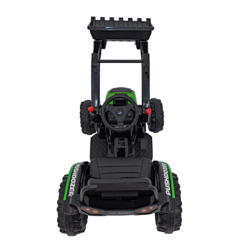 Koparka Traktor na akumulator dla dzieci Zielony + Ruchome Ramię Łyżka + Pilot + Wolny Start + Radio FM + LED