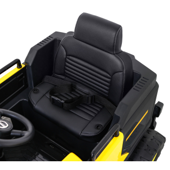 Koparka Volvo na akumulator Żółta + Ruchoma łyżka + 2 baseniki + 150 piłek + Pilot + Radio MP3 + LED