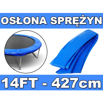 Kołnierz ochronny na sprężyny SkyRamiz Niebieski do trampoliny ogrodowej 427cm/14FT