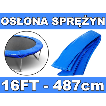 Kołnierz ochronny na sprężyny SkyRamiz Niebieski do trampoliny ogrodowej 487cm/16FT