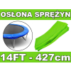 Kołnierz ochronny na sprężyny SkyRamiz Zielony do trampoliny ogrodowej 427cm/14FT