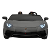 Lamborghini Aventador SV na akumulator dla 2 dzieci Szary + Silnik bezszczotkowy + Pompowane koła + Audio LED