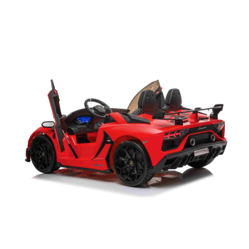 Lamborghini SVJ DRIFT dla 2 dzieci Czerwony + Funkcja driftu + Pilot + MP3 LED + Wolny Start