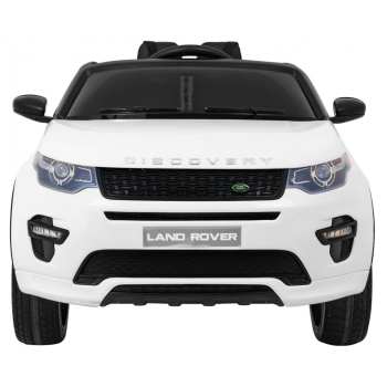 Land Rover Discovery dla dzieci Biały + Pilot + 5-pkt pasy + Regulacja siedzenia + EVA + MP3 LED