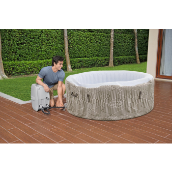 Madrid Lay-Z-Spa Jacuzzi do ogrodu BESTWAY 4-osobowe + Pompa z filtrem + Pokrywa