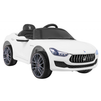 Maserati Ghibli na akumulator dla dzieci Biały + Pilot