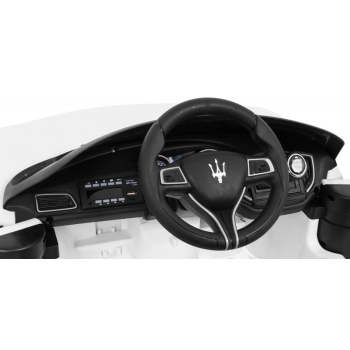Maserati Ghibli na akumulator dla dzieci Biały + Pilot
