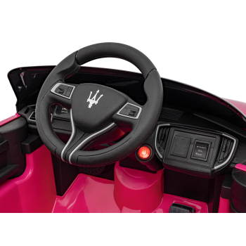 Maserati Ghibli na akumulator dla dzieci Różowy + Pilot + EVA + Wolny Start + LED Audio