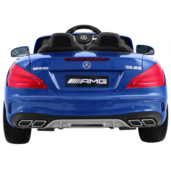 Mercedes AMG SL65 dla dzieci Lakier Niebieski + Pilot + Bagażnik + Regulacja siedzenia + MP3 LED + Wolny Start