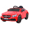 Mercedes Benz C63 AMG dla dzieci Czerwony + Pilot + 5-pkt pasy + EVA + Bagażnik + MP3 LED