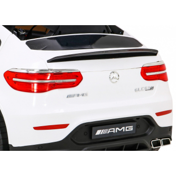 Mercedes Benz GLC63S dla dzieci, Biały SUV + Pilot + Napęd 4x4