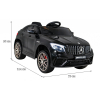 Mercedes Benz GLC63S dla dzieci Czarny Suv + Pilot + Napęd 4x4
