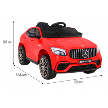 Mercedes Benz GLC63S dla dzieci Czerwony SUV + Pilot