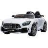 Mercedes-Benz GT R dla dzieci Lakier Biały + Napęd 4x4 + Nawiew powietrza + Pilot + EVA + MP3 LED