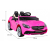 Mercedes Benz SLC300 Auto na akumulator dla dzieci Różowy + Dźwięki MP3 Światła + Pilot + Wolny Start